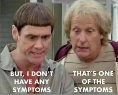 No symptoms